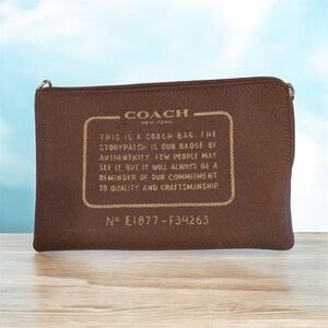 Coach pouch/wristlet with Gold Accents no strap